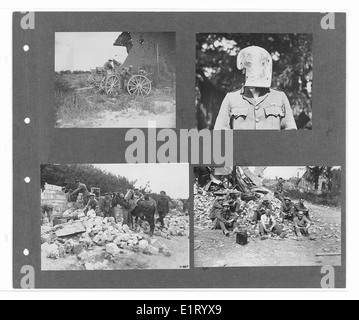 Eine Fotografie des Canadian war Memorial Fund, die Soldaten verschiedener Regimenter, einschließlich der Gurkhas und Jats, zeigt, die während des Ersten Weltkriegs in Frankreich in Dispatches erwähnt oder geehrt wurden. Stockfoto