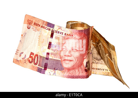 Nelson Mandela 50 Rand südafrikanischen Banknote Stockfoto