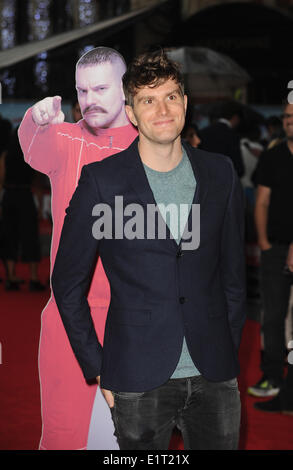 London, UK. 9. Juni 2014. Joel Dommett kommt für die Weltpremiere von "Hooligan Factory" im Odeon West End. Bildnachweis: Ferdaus Shamim/ZUMA Wire/ZUMAPRESS.com/Alamy Live-Nachrichten Stockfoto