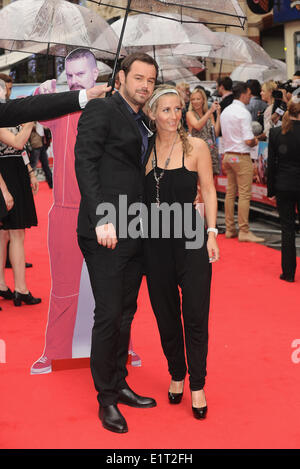 London, UK. 9. Juni 2014. Danny Dyer kommt für die Weltpremiere von "Hooligan Factory" im Odeon West End. Bildnachweis: Ferdaus Shamim/ZUMA Wire/ZUMAPRESS.com/Alamy Live-Nachrichten Stockfoto