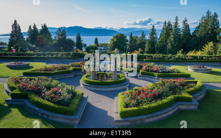 Der Rosengarten,, UBC, Vancouver, British Columbia, Kanada Stockfoto