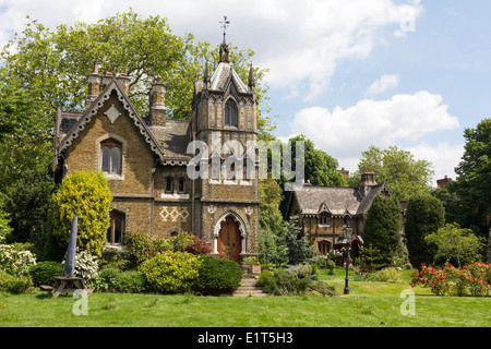 Holly Dorf (viktorianischen gotischen Cottages) - Highgate - Camden - London Stockfoto