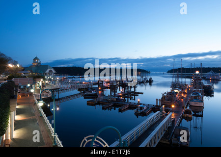 Am frühen Morgen im Hafen von Nanaimo Stockfoto