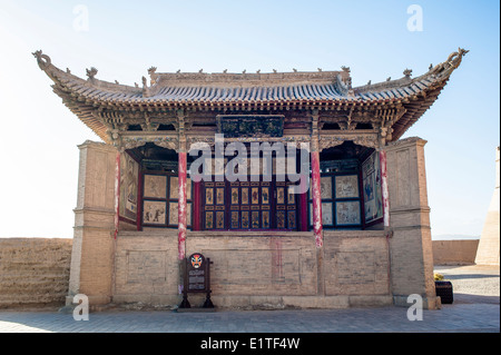 Die Bühne in Jiayuguan Burg, Jiayuguan Stadt, Gansu in China Stockfoto