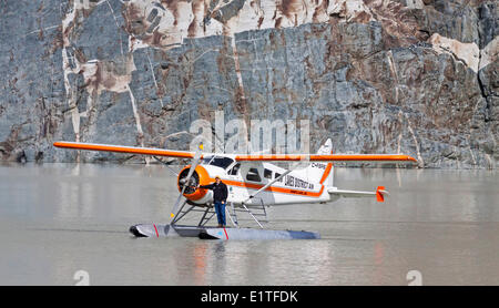 De Havallin Beaver Flugzeug auf Jacobson See in den Coast Mountains von British Columbia Kanada Stockfoto