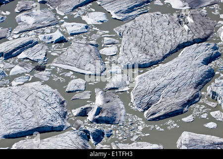 Luftaufnahmen über der Brücke Fluss-Gletscher in der South Cariboo Chilcotin Region British Columbia Kanada Stockfoto