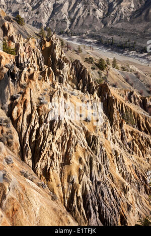 BC-Landschaft über den Fraser River Canyon in British Columbia Kanada Stockfoto