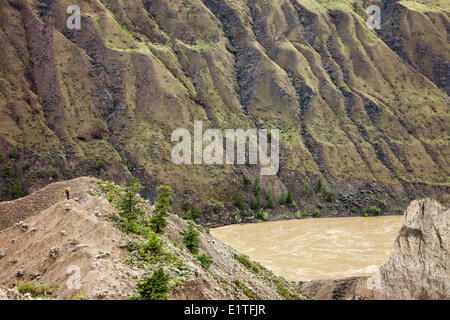 Wandern in BC Landschaft über den Fraser River Canyon in British Columbia Kanada Stockfoto