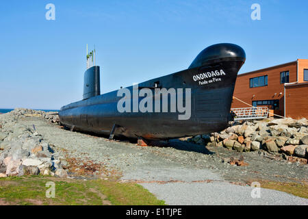 Onondaga u-Boot, Pointe-au-Père maritimen historischen Ort, Quebec, Kanada Stockfoto