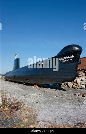 Onondaga u-Boot, Pointe-au-Père maritimen historischen Ort, Quebec, Kanada Stockfoto