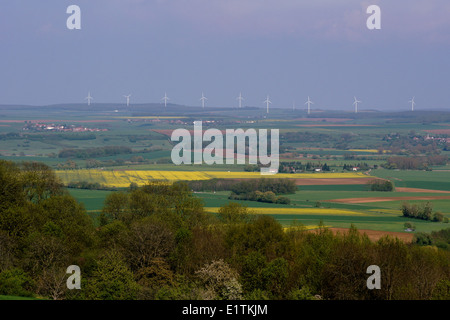 Frühling-Landschaft in den französischen Ardennen Stockfoto