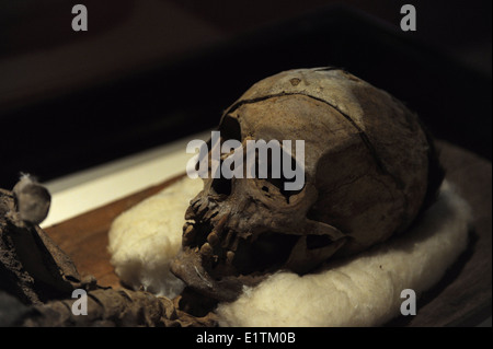 Mumie von sidonitische König Tabnit (ca. 500 v. Chr.). Detail. Archäologisches Museum. Istanbul. Turkei. Stockfoto