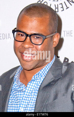 Los Angeles, USA. 9. Juni 2014. Jordan Peele kommt für in The Paley Center für Medien präsentiert einen Abend mit Schlüssel & Peele: im Gespräch mit Patton Oswalt an The Paley Center for Media am 9. Juni 2014 in Beverly Hills, Kalifornien Credit: Dpa picture-Alliance/Alamy Live News Stockfoto