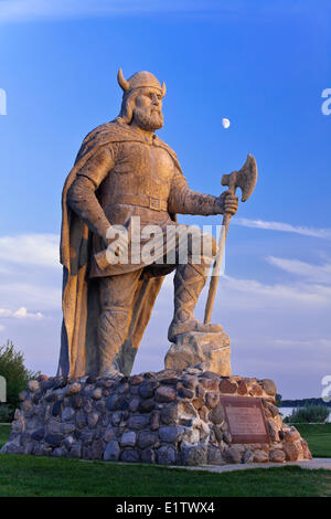 Viking-Statue, Gimli, Manitoba, Kanada Stockfoto