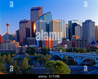 Calgary Skyline, Alberta, Kanada Stockfoto
