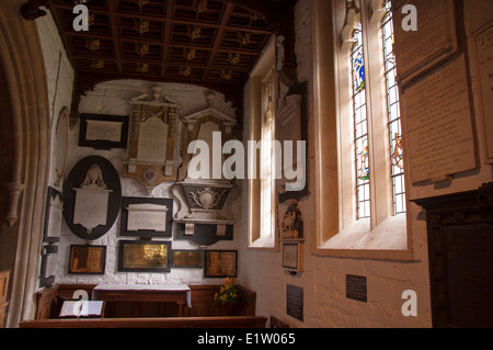 Die Australien-Kapelle in St. St. Nicholas Church in Bathampton Somerset England UK zum Gedenken an Arthur Phillip Gründer von Australien und erster Gouverneur von New South Wales Stockfoto