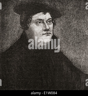 Martin Luther, 1483-1546. Deutschen Mönch, katholischer Priester und Professor für Theologie Stockfoto