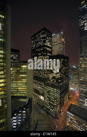 Toronto in der Innenstadt. Bay Street Bankenviertel. Stockfoto