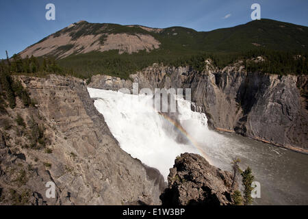 Virginia fällt, Nahanni National Park bewahren, NWT, Kanada. Stockfoto