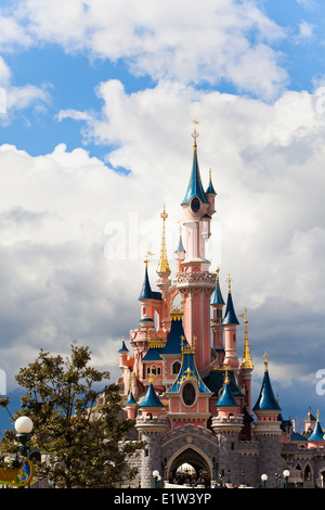 Europa, Frankreich, Paris, Marne-la-Vallée, Disneyland, Sleeping Beauty Castle Stockfoto