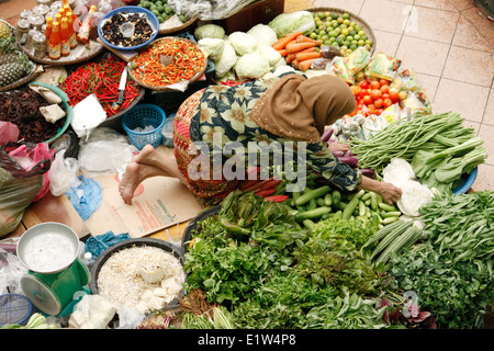 Zentralmarkt, Kota Bahru, Kelantan, Malaysia. Stockfoto