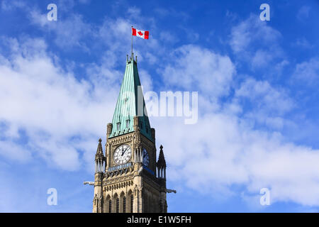 Peace Tower, Parlamentsgebäude, Ottawa, Ontario, Kanada Stockfoto
