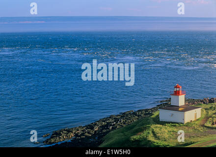 Cape d ' or Leuchtturm an der Bay Of Fundy, Nova Scotia, Kanada Stockfoto