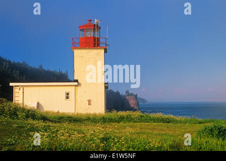 Cape d ' or Leuchtturm an der Bay Of Fundy, Advocate Harbour, Nova Scotia, Kanada Stockfoto