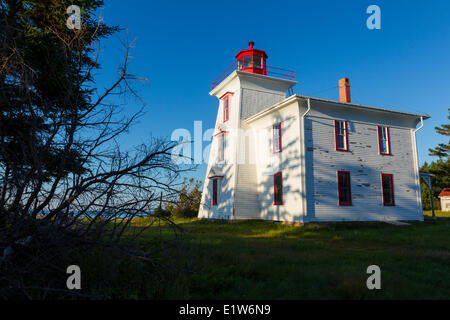 Blockhaus Point Lighthouse, Rocky Point, Prince-Edward-Insel, Kanada Stockfoto