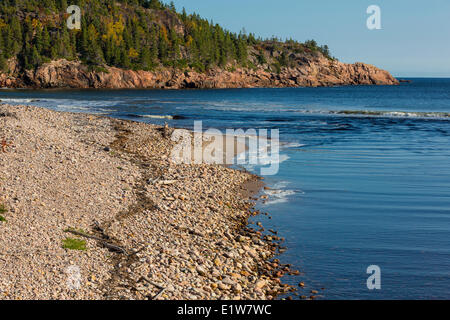 Schwarzer Bach Cove, Cape Breton Highlands National Park, Cabot Trail, Cape Breton, Nova Scotia, Kanada Stockfoto