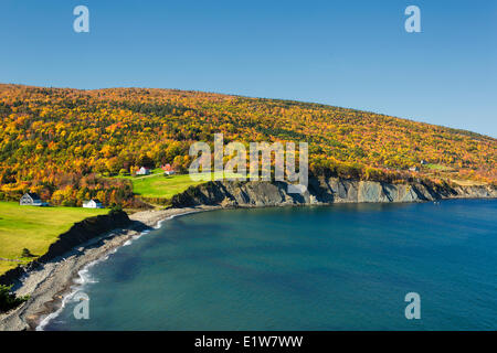 Küste, Capstick, Cape Breton Highlands, Nova Scotia, Kanada Stockfoto