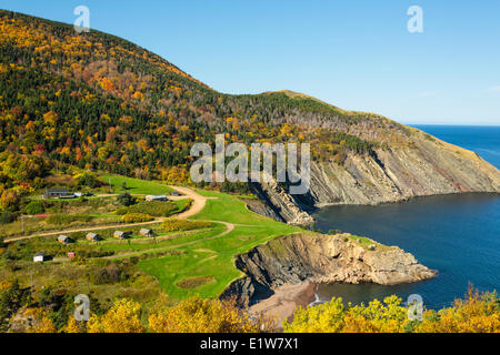 Fleisch Cove, Cape Breton Highlands, Nova Scotia, Kanada Stockfoto