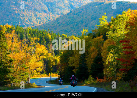 Autobahn Grand Falaise, Cape Breton Highlands National Park, Cape Breton, Nova Scotia, Kanada Stockfoto