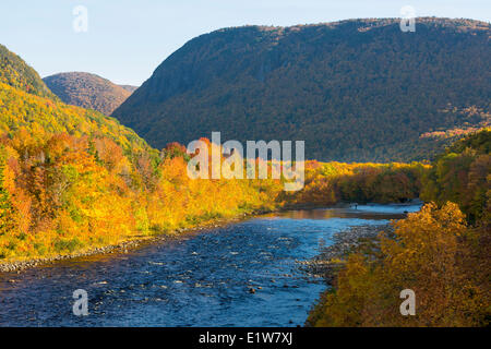 Chetiecamp River, Cape Breton Highlands National Park, Cape Breton, Nova Scotia, Kanada Stockfoto