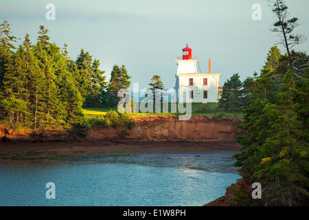 Blockhaus-Leuchtturm, Rocky Point, Prince-Edward-Insel, Kanada Stockfoto