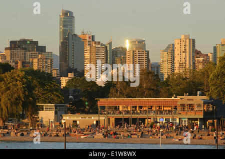 Kitsilano Strand (Kits) Vancouver, British Columbia, Kanada Stockfoto