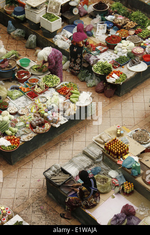 Zentralmarkt, Kota Bahru, Kelantan, Malaysia. Stockfoto