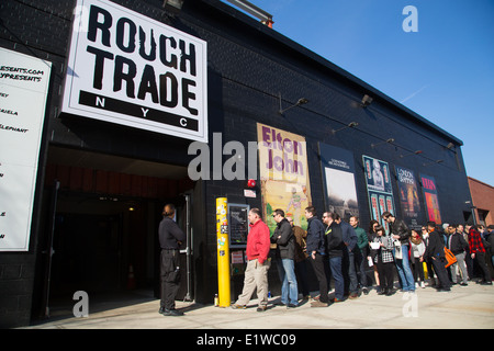 Record Store Day 2014, Rough Trade New York, Brooklyn Stockfoto