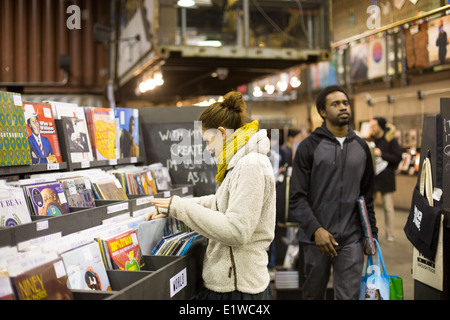 Record Store Day 2014, Rough Trade New York, Brooklyn Stockfoto