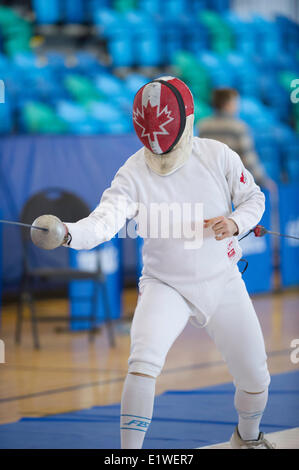 Vancouver-Grand-Prix Herren Degen 2013 im Richmond Olympic Oval. Richmond, Britisch-Kolumbien Kanada Fotograf Frank Pali Stockfoto