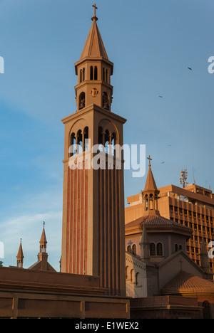 Kirchturm der St. Matthäus-Kirche Römisch-katholische Kathedrale. Khartum, Sudan Stockfoto