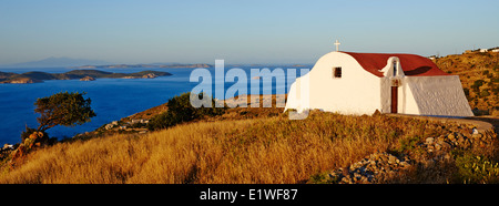 Griechenland, Dodekanes Insel Patmos, kleine Kirche Stockfoto