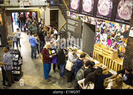 Record Store Day 2014, Rough Trade New York, Brooklyn Stockfoto