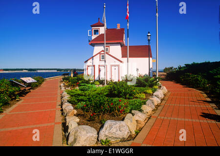 Fort Point Lighthouse, Liverpool, Nova Scotia, Kanada Stockfoto