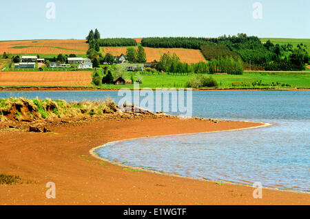 Blick in Richtung Hampton von Victoria, Prince Edward Island, Canada Stockfoto