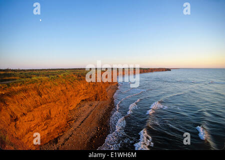 Sandstein-Klippen, Norwegen, Prince Edward Island, Kanada Stockfoto