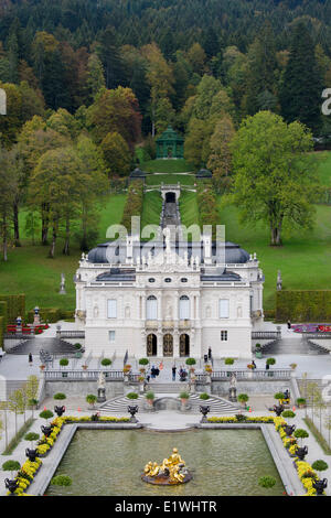 Linderhof Palace, in Deutschland, im Südwesten Bayerns in der Nähe von Ettal Abbey Stockfoto