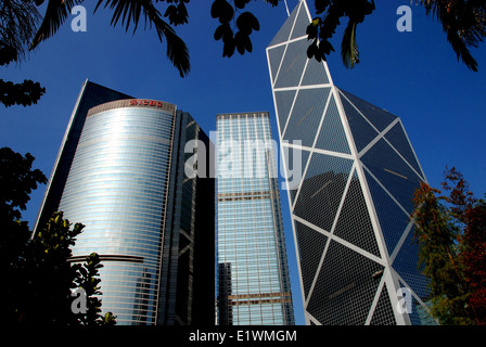 Hong Kong, China: Moderne Wolkenkratzer Stockfoto