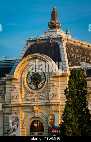 Detail des Musee d ' Orsay entlang Seine, Paris Frankreich Stockfoto