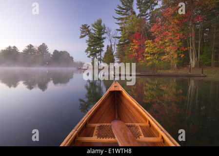 Herbst-Landschaft in Muskoka, Ontario Stockfoto